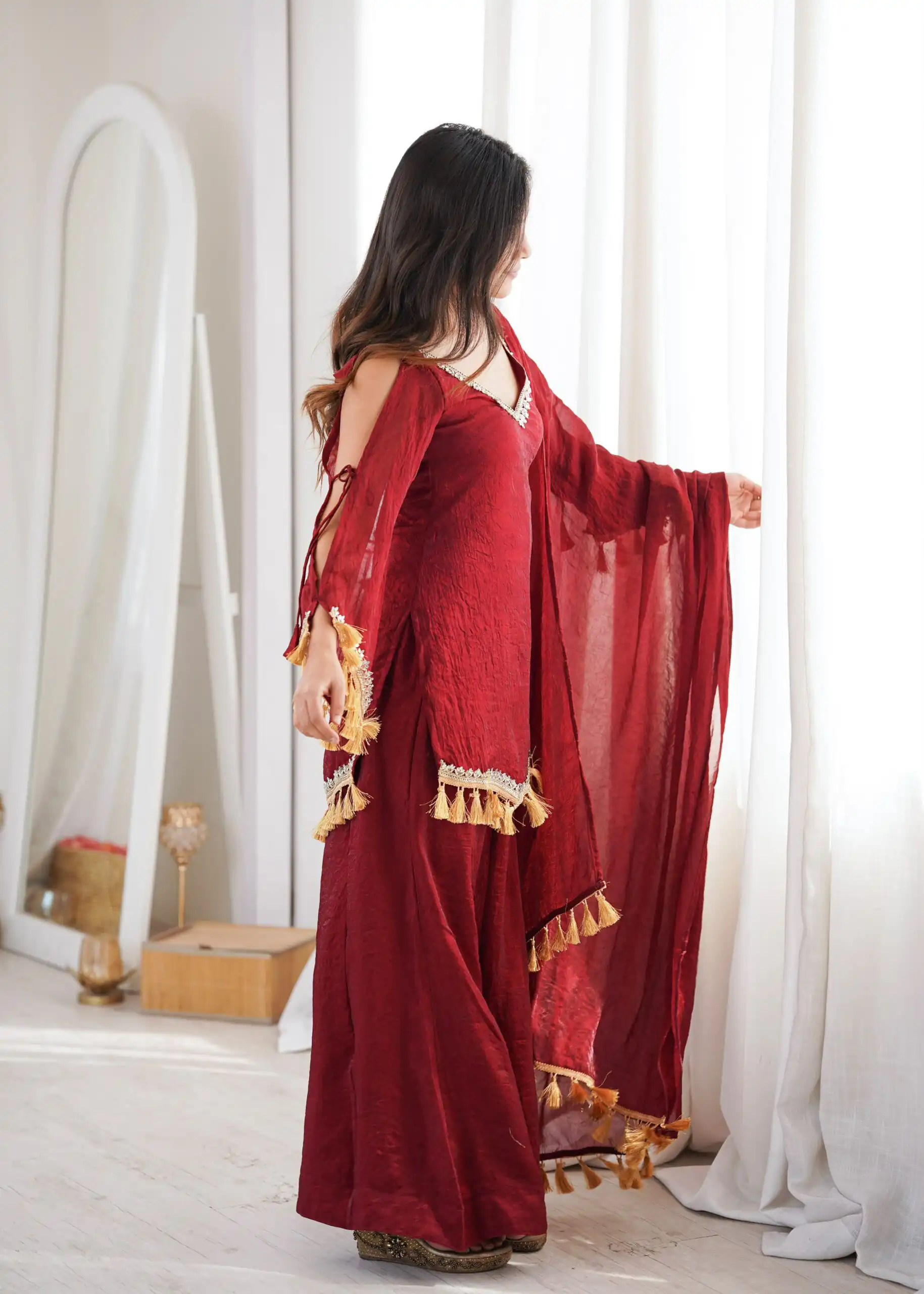 SRK 5357 Maroon Doremon Crush Salwar Suit Perfect for Wedding, Party, Traditional Day, Baisakhi, Karwa Chauth – . Exclusive Offer ₹2099. Delive | Jump Suits, Salwar suit, Casual Suits, Creative suits, Designer Suits, Palazzo Suits, Party Wear Suits, Patiala Suits, Straight Suits