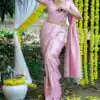 KP 2098 Pink Soft Lichi Silk Cloth Saree Perfect for Wedding, Party, Family Gatherings, Sangeet, Ethnic Day – . Festive Deal ₹1349. Delivery 4-6 Workin | Designer Sarees, Modern Digital sarees, Sarees, Bollywood Sarees, Creative Sarees, Embroidered Sarees, Ethnic Saree, Party Wear Sarees