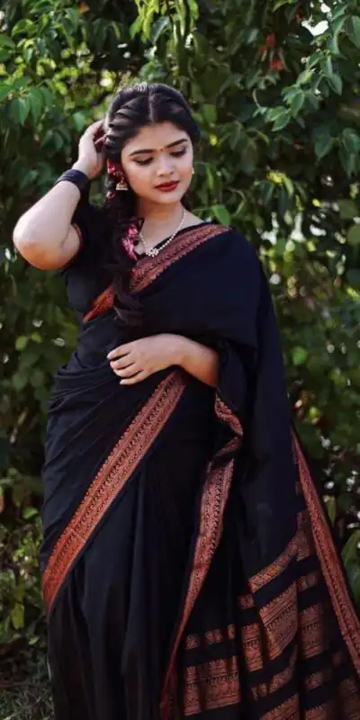 KPR 159 Black Soft Lichi Silk Cloth Saree Perfect for Wedding, Party, Family Gatherings, Sangeet, Ethnic Day – . Festive Deal ₹1349. Delivery 4-6 Workin | Designer Sarees, Modern Digital sarees, Sarees, Bollywood Sarees, Creative Sarees, Embroidered Sarees, Ethnic Saree, Party Wear Sarees