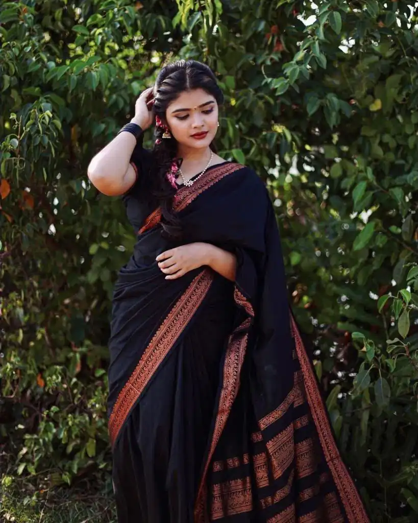 KPR 159 Black Soft Lichi Silk Cloth Saree Perfect for Wedding, Party, Family Gatherings, Sangeet, Ethnic Day – . Festive Deal ₹1349. Delivery 4-6 Workin | Designer Sarees, Modern Digital sarees, Sarees, Bollywood Sarees, Creative Sarees, Embroidered Sarees, Ethnic Saree, Party Wear Sarees