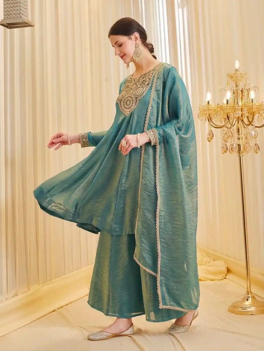 KF 1727 Blue Fandy Silk Salwar Suit Perfect for Wedding, Party, Family Gatherings, Onam, Engagement – . Affordable Price ₹1849. Delivery 4-6 Working Da | Jump Suits, Salwar suit, Casual Suits, Creative suits, Designer Suits, Palazzo Suits, Party Wear Suits, Patiala Suits, Straight Suits