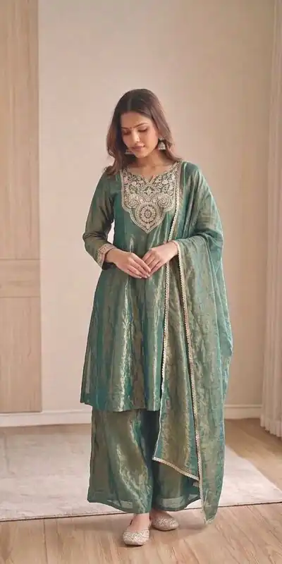 KF 1727 Blue Fandy Silk Salwar Suit Perfect for Wedding, Party, Family Gatherings, Onam, Engagement – . Affordable Price ₹1849. Delivery 4-6 Working Da | Jump Suits, Salwar suit, Casual Suits, Creative suits, Designer Suits, Palazzo Suits, Party Wear Suits, Patiala Suits, Straight Suits