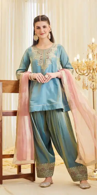 KF 1728 Blue Silk Salwar Suit Perfect for Wedding, Party, Family Gatherings, Onam, Engagement – . Affordable Price ₹2099. Delivery 4-6 Working Da | Jump Suits, Salwar suit, Casual Suits, Creative suits, Designer Suits, Palazzo Suits, Party Wear Suits, Patiala Suits, Straight Suits