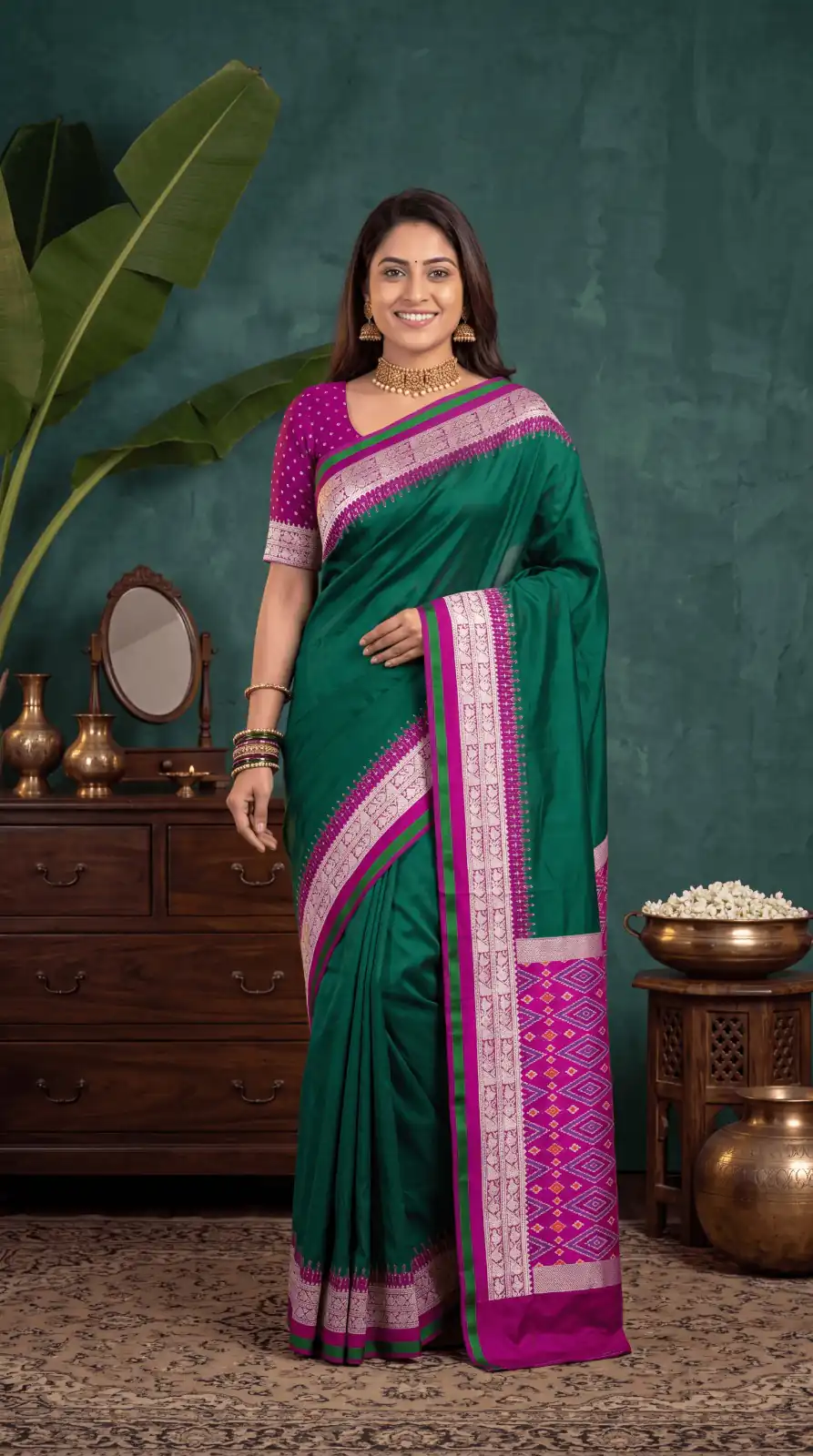 MB 261 Green | Purple Soft Crafted Saree with Moti Work & Zari Work. Now at just ₹1999. Delivery 4-6 Working Days. Shop now. | Designer Sarees, Modern Digital sarees, Sarees, Bollywood Sarees, Creative Sarees, Embroidered Sarees, Ethnic Saree, Party Wear Sarees
