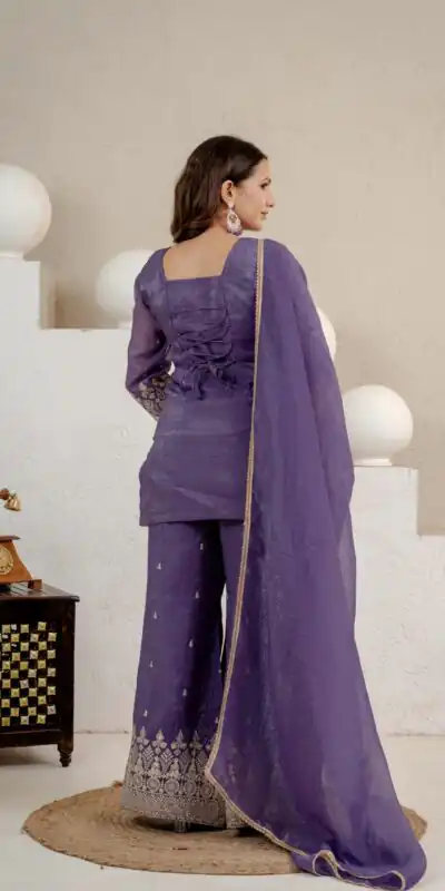 MD 3103 Lavender Crunchy Silk Salwar Suit with Embroidery Work & Sequins Work. Exclusive Offer ₹2399. Delivery 4-6 Working Days. Shop now. | Jump Suits, Salwar suit, Casual Suits, Creative suits, Designer Suits, Palazzo Suits, Party Wear Suits, Patiala Suits, Straight Suits