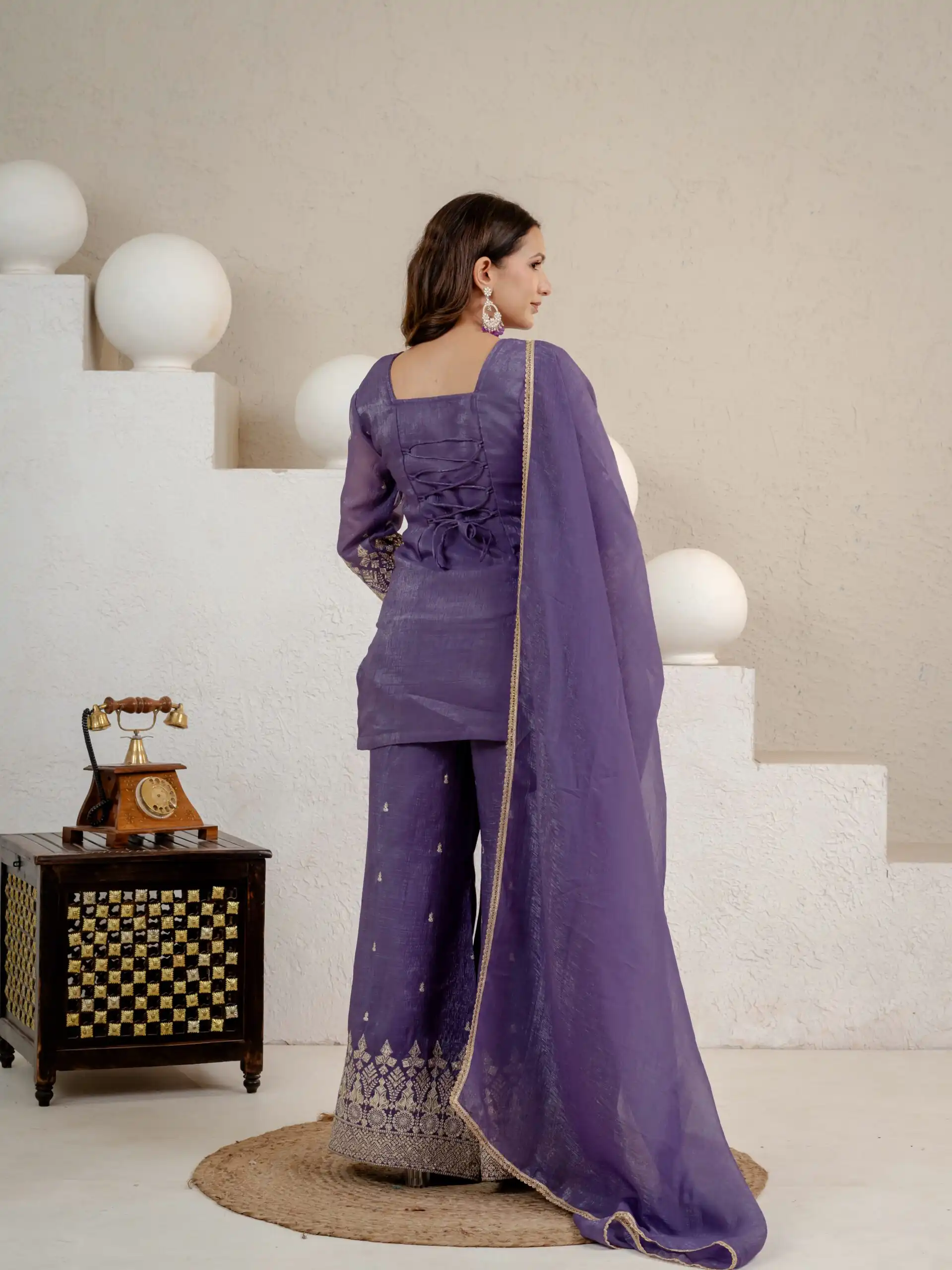 MD 3103 Lavender Crunchy Silk Salwar Suit with Embroidery Work & Sequins Work. Exclusive Offer ₹2399. Delivery 4-6 Working Days. Shop now. | Jump Suits, Salwar suit, Casual Suits, Creative suits, Designer Suits, Palazzo Suits, Party Wear Suits, Patiala Suits, Straight Suits