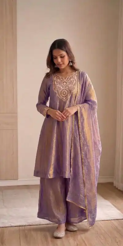 KF 1727 Lavender Fandy Silk Salwar Suit Perfect for Wedding, Party, Family Gatherings, Onam, Engagement – . Affordable Price ₹1849. Delivery 4-6 Working Da | Jump Suits, Salwar suit, Casual Suits, Creative suits, Designer Suits, Palazzo Suits, Party Wear Suits, Patiala Suits, Straight Suits