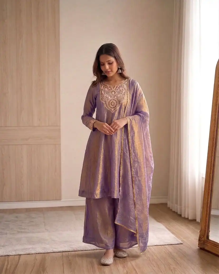 KF 1727 Lavender Fandy Silk Salwar Suit Perfect for Wedding, Party, Family Gatherings, Onam, Engagement – . Affordable Price ₹1849. Delivery 4-6 Working Da | Jump Suits, Salwar suit, Casual Suits, Creative suits, Designer Suits, Palazzo Suits, Party Wear Suits, Patiala Suits, Straight Suits