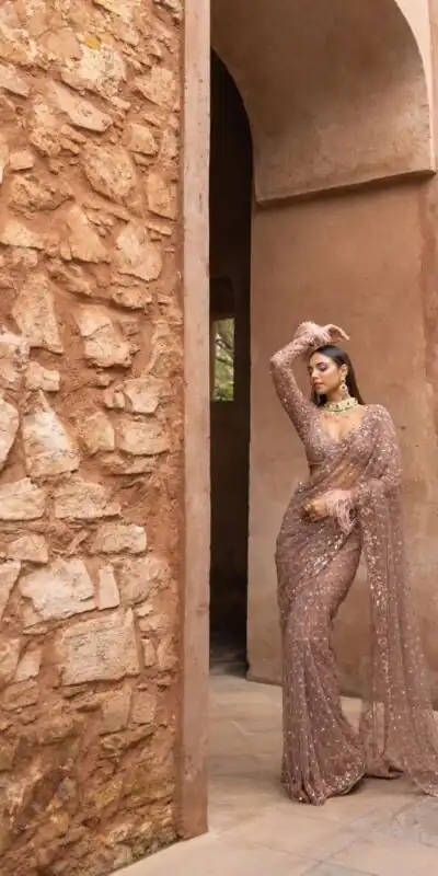 NC 5295 Light Lavender Soft Net Saree with Sequins Work & Embroidery Work. Available at ₹1749 only. Delivery 4-6 Working Days. Shop now. | Designer Sarees, Modern Digital sarees, Sarees, Bollywood Sarees, Creative Sarees, Embroidered Sarees, Ethnic Saree, Party Wear Sarees