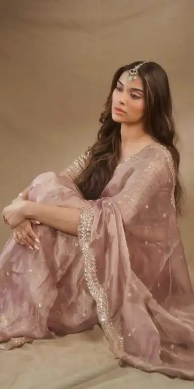 LKD 635 Light Peach ight Peach Tissue Salsa Crush Saree with Thread Embroidery & Sequins Work. Introductory Price ₹2149. Delivery 4-6 Working Days. Shop now | Designer Sarees, Modern Digital sarees, Sarees, Bollywood Sarees, Creative Sarees, Embroidered Sarees, Ethnic Saree, Party Wear Sarees