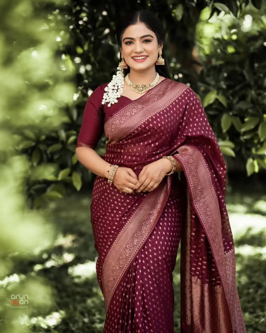 KPR 265 Maroon Soft Lichi Silk Saree with Lace Work & Lace Border. Introductory Price ₹1349. Delivery 4-6 Working Days. Shop now. | Designer Sarees, Modern Digital sarees, Sarees, Bollywood Sarees, Creative Sarees, Embroidered Sarees, Ethnic Saree, Party Wear Sarees