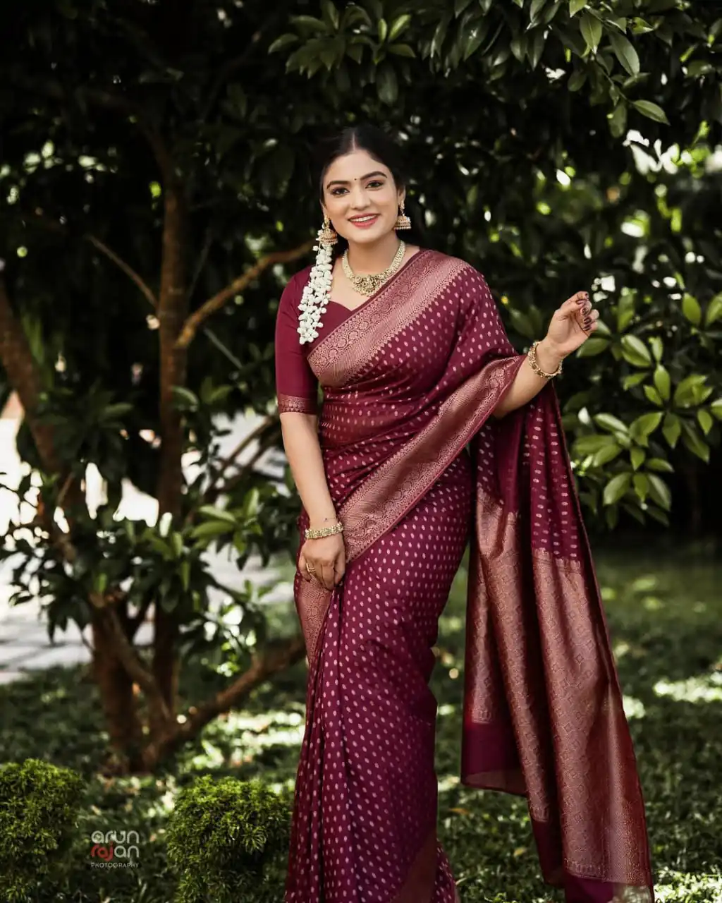 KPR 265 Maroon Soft Lichi Silk Saree with Lace Work & Lace Border. Introductory Price ₹1349. Delivery 4-6 Working Days. Shop now. | Designer Sarees, Modern Digital sarees, Sarees, Bollywood Sarees, Creative Sarees, Embroidered Sarees, Ethnic Saree, Party Wear Sarees