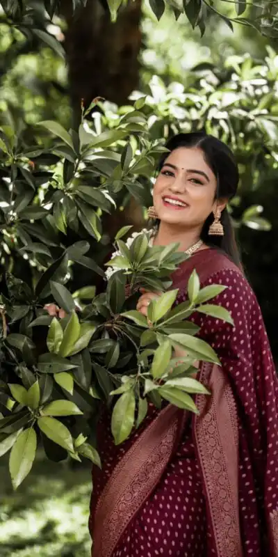 KPR 265 Maroon Soft Lichi Silk Saree with Lace Work & Lace Border. Introductory Price ₹1349. Delivery 4-6 Working Days. Shop now. | Designer Sarees, Modern Digital sarees, Sarees, Bollywood Sarees, Creative Sarees, Embroidered Sarees, Ethnic Saree, Party Wear Sarees