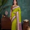 MB 261 Mehandi | Purple Soft Crafted Saree with Moti Work & Zari Work. Now at just ₹1999. Delivery 4-6 Working Days. Shop now. | Designer Sarees, Modern Digital sarees, Sarees, Bollywood Sarees, Creative Sarees, Embroidered Sarees, Ethnic Saree, Party Wear Sarees