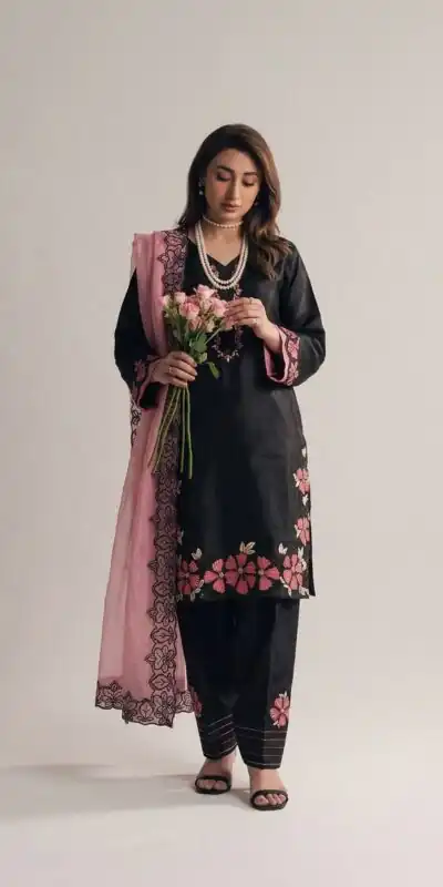 SR 1709 Pink Color Roman Silk Salwar Suit with Embroidery Work. Available at ₹2399 only. Delivery 4-6 Working Days. Shop now. | Jump Suits, Salwar suit, Casual Suits, Creative suits, Designer Suits, Palazzo Suits, Party Wear Suits, Patiala Suits, Straight Suits