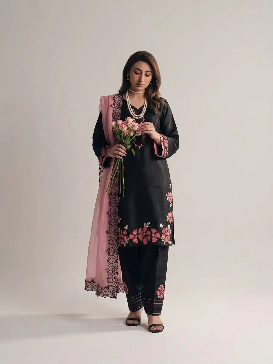 SR 1709 Pink Color Roman Silk Salwar Suit with Embroidery Work. Available at ₹2399 only. Delivery 4-6 Working Days. Shop now. | Jump Suits, Salwar suit, Casual Suits, Creative suits, Designer Suits, Palazzo Suits, Party Wear Suits, Patiala Suits, Straight Suits