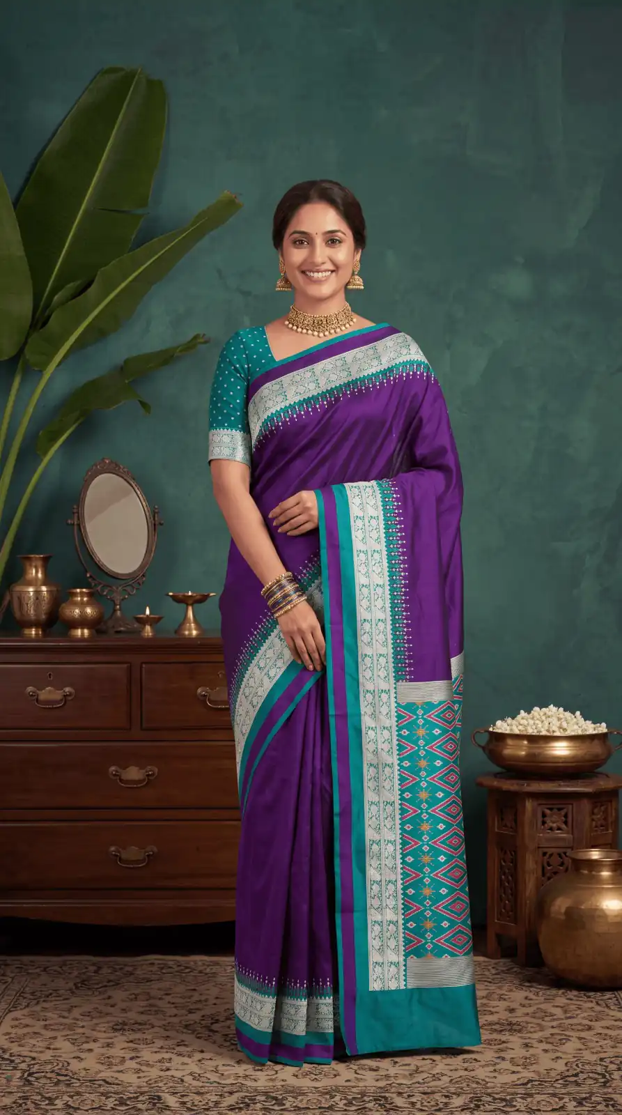 MB 261 Purple | Purple Soft Crafted Saree with Moti Work & Zari Work. Now at just ₹1999. Delivery 4-6 Working Days. Shop now. | Designer Sarees, Modern Digital sarees, Sarees, Bollywood Sarees, Creative Sarees, Embroidered Sarees, Ethnic Saree, Party Wear Sarees