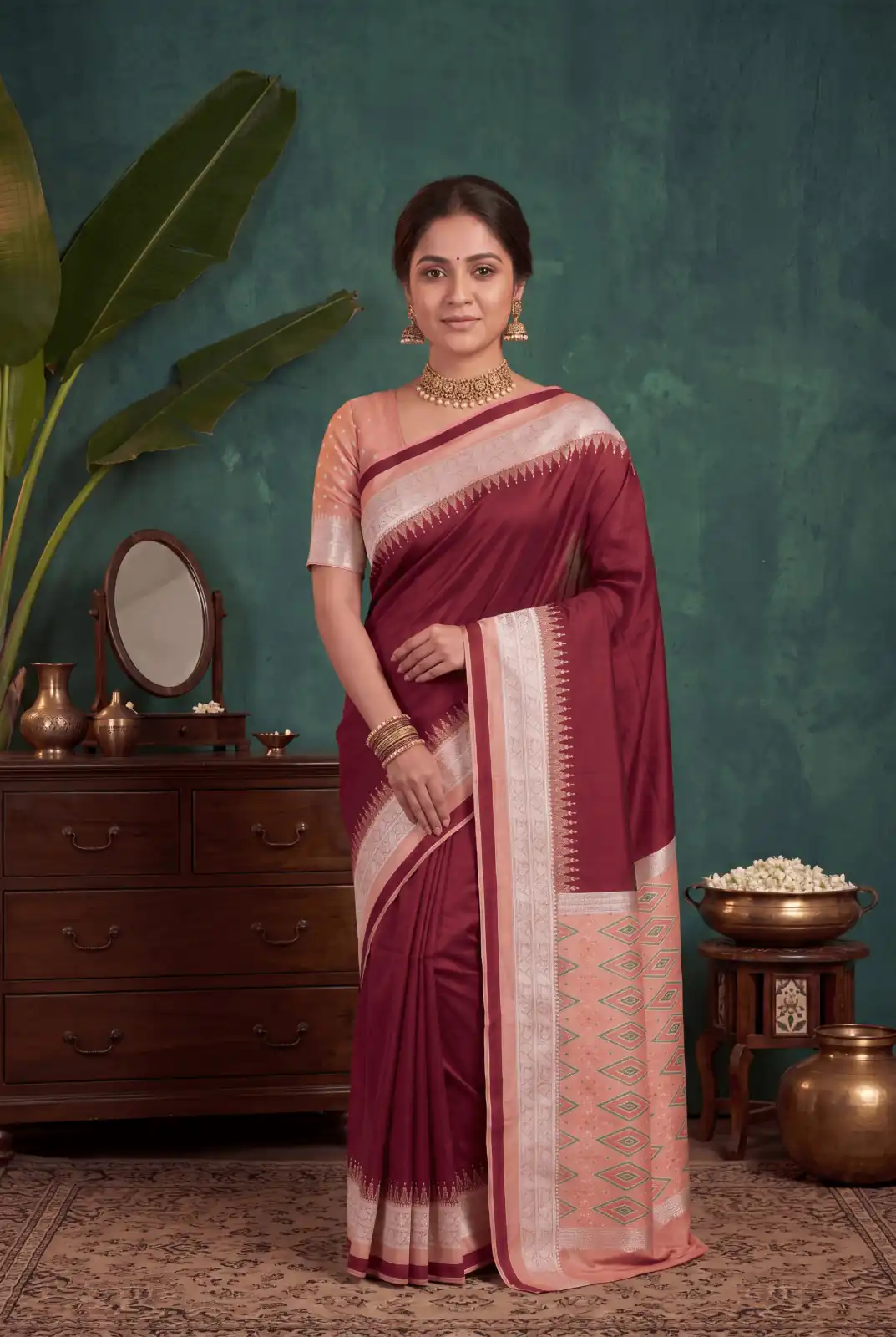 MB 261 Red | Color Soft Crafted Saree with Moti Work & Zari Work. Now at just ₹1999. Delivery 4-6 Working Days. Shop now. | Designer Sarees, Modern Digital sarees, Sarees, Bollywood Sarees, Creative Sarees, Embroidered Sarees, Ethnic Saree, Party Wear Sarees