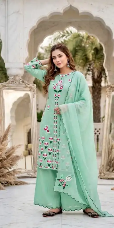 KF 1730 Sea Green Vertical Salwar Suit with Cut Work & Embroidery Work. Get it for ₹2099. Delivery 4-6 Working Days. Shop now. | Jump Suits, Salwar suit, Casual Suits, Creative suits, Designer Suits, Palazzo Suits, Party Wear Suits, Patiala Suits, Straight Suits