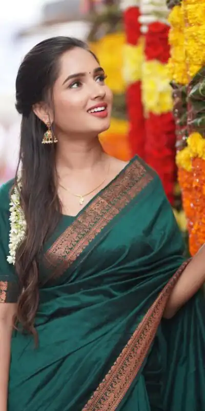 KPR 159 Teal Green Soft Lichi Silk Cloth Saree Perfect for Wedding, Party, Family Gatherings, Sangeet, Ethnic Day . Festive Deal ₹1349. Delivery 4-6 Workin | Designer Sarees, Modern Digital sarees, Sarees, Bollywood Sarees, Creative Sarees, Embroidered Sarees, Ethnic Saree, Party Wear Sarees