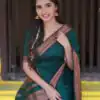 KPR 159 Teal Green Soft Lichi Silk Cloth Saree Perfect for Wedding, Party, Family Gatherings, Sangeet, Ethnic Day . Festive Deal ₹1349. Delivery 4-6 Workin | Designer Sarees, Modern Digital sarees, Sarees, Bollywood Sarees, Creative Sarees, Embroidered Sarees, Ethnic Saree, Party Wear Sarees