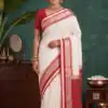 MB 261 White | Purple Soft Crafted Saree with Moti Work & Zari Work. Now at just ₹1999. Delivery 4-6 Working Days. Shop now. | Designer Sarees, Modern Digital sarees, Sarees, Bollywood Sarees, Creative Sarees, Embroidered Sarees, Ethnic Saree, Party Wear Sarees