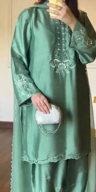 KD 1624 Pista American Silk Salwar Suit Perfect for Wedding, Party, Onam, Family Gatherings, Baisakhi – . Affordable Price ₹2049. Delivery 4-6 Working Days | Jump Suits, Salwar suit, Casual Suits, Creative suits, Designer Suits, Palazzo Suits, Party Wear Suits, Patiala Suits, Straight Suits