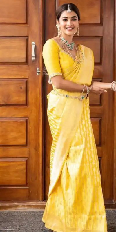 KPR 248 Yellow Soft Lichi Silk Saree with Lace Work & Lace Border. Introductory Price ₹1349. Delivery 4-6 Working Days. Shop now. | Designer Sarees, Modern Digital sarees, Sarees, Bollywood Sarees, Creative Sarees, Embroidered Sarees, Ethnic Saree, Party Wear Sarees