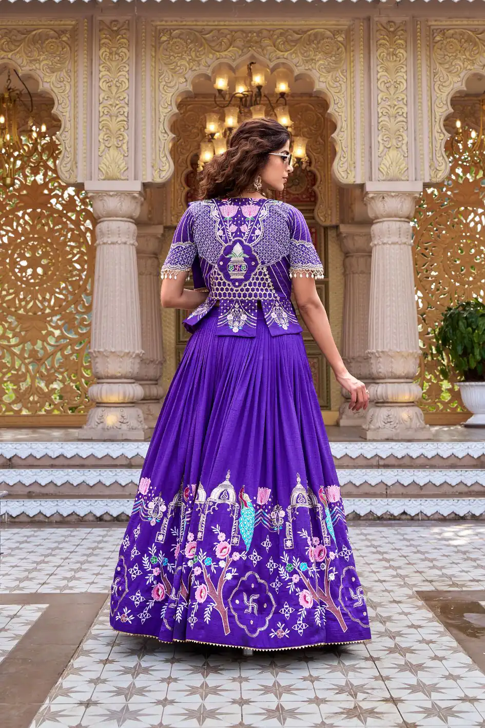 Ram 177 Purple in Color Vichitra Silk Embroidery Work Lehenga Choli . Now at just ₹3049. Delivery 4-6 Working Days. Shop now. | Lehenga, Bollywood Lehenga, Creative Lehenga, Designer Lehenga, Embroidered Lehenga, Party Wear Lehenga