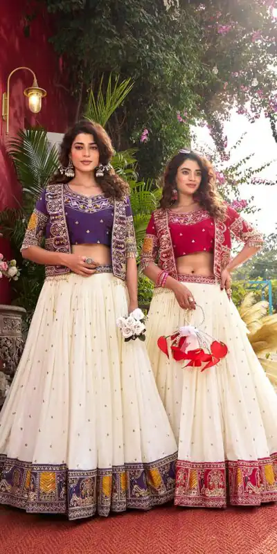 Ram 172 Purple in Color Vichitra Silk Embroidery Work Lehenga Choli . Now at just ₹2649. Delivery 4-6 Working Days. Shop now. | Lehenga, Bollywood Lehenga, Creative Lehenga, Designer Lehenga, Embroidered Lehenga, Party Wear Lehenga