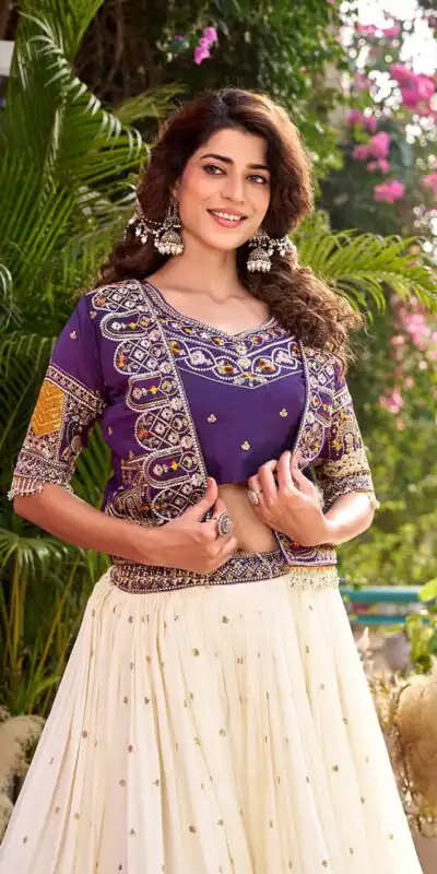 Ram 172 Purple in Color Vichitra Silk Embroidery Work Lehenga Choli . Now at just ₹2649. Delivery 4-6 Working Days. Shop now. | Lehenga, Bollywood Lehenga, Creative Lehenga, Designer Lehenga, Embroidered Lehenga, Party Wear Lehenga