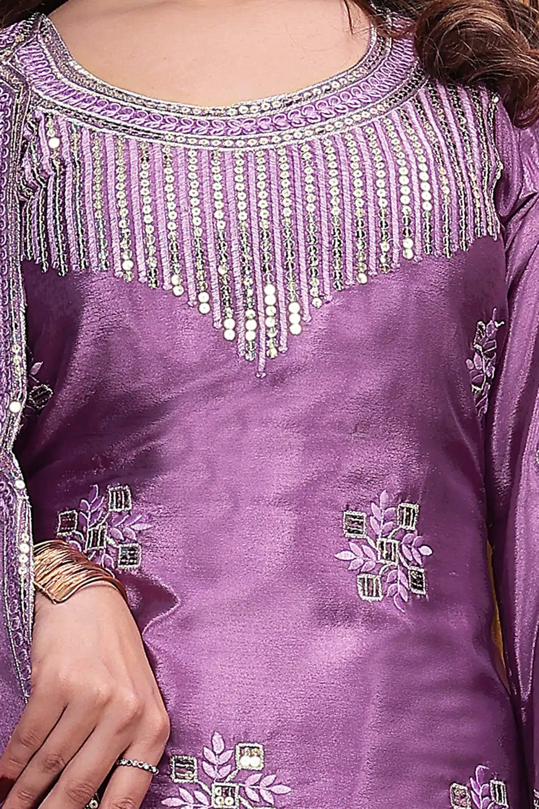 FE 142 Lavender in Chinon Embroidery Work & Sequins Work Salwar Suit . Special Price ₹2149. Delivery 4-6 Working Days. Shop now. | Jump Suits, Salwar suit, Casual Suits, Creative suits, Designer Suits, Palazzo Suits, Party Wear Suits, Patiala Suits, Straight Suits