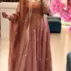 SSR 547 Peach in Crunchy Silk Embroidery Work & Lace Work Gown . Special Price ₹2399. Delivery 4-6 Working Days. Shop now. | Gowns, Bollywood Gowns, Creative Gowns, Designer Gowns, Embroidered Gowns, Party Wear Gowns