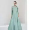FC 10011 Sky Blue Vichitra Silk Gown Perfect for Wedding, Party, Holi, Anniversary, Mehendi –. Grab it for ₹2649. Delivery 4-6 Working Days. Shop now. | Gowns, Bollywood Gowns, Creative Gowns, Designer Gowns, Embroidered Gowns, Party Wear Gowns