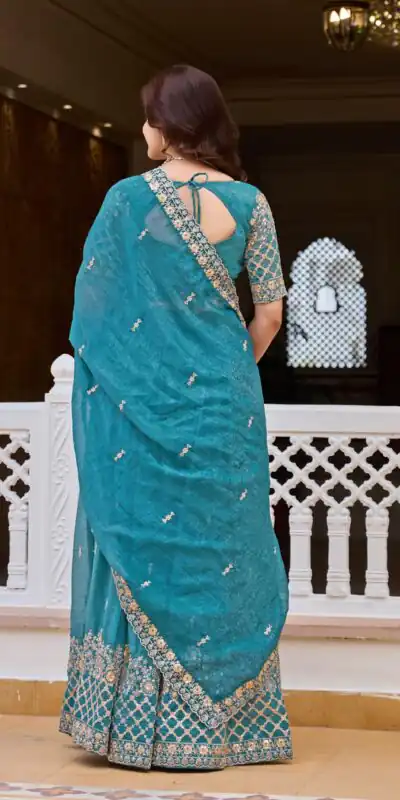 Ram 180 Teal Pure Crunchy Lehenga Choli Perfect for Wedding, Party, Baisakhi, Pongal, Sangeet – . Now at just ₹2549. Delivery 4-6 Working Days. Shop | Lehenga, Bollywood Lehenga, Creative Lehenga, Designer Lehenga, Embroidered Lehenga, Party Wear Lehenga