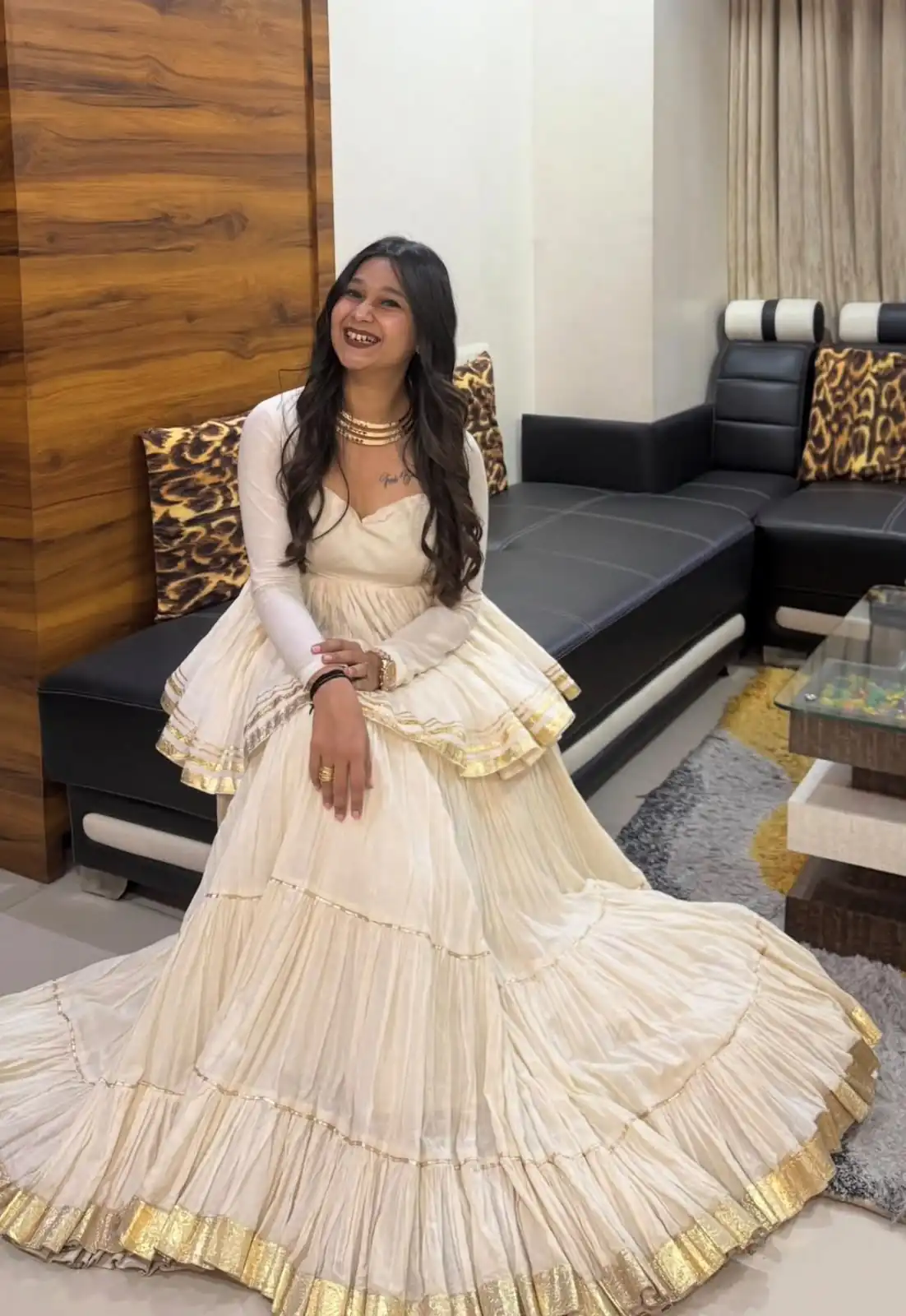 PC 586 White Color Pure Cotton Lehenga Choli with Cowrie Work. Festive Deal ₹2549. Delivery 4-6 Working Days. Online Shop now. | Lehenga, Bollywood Lehenga, Creative Lehenga, Designer Lehenga, Embroidered Lehenga, Party Wear Lehenga