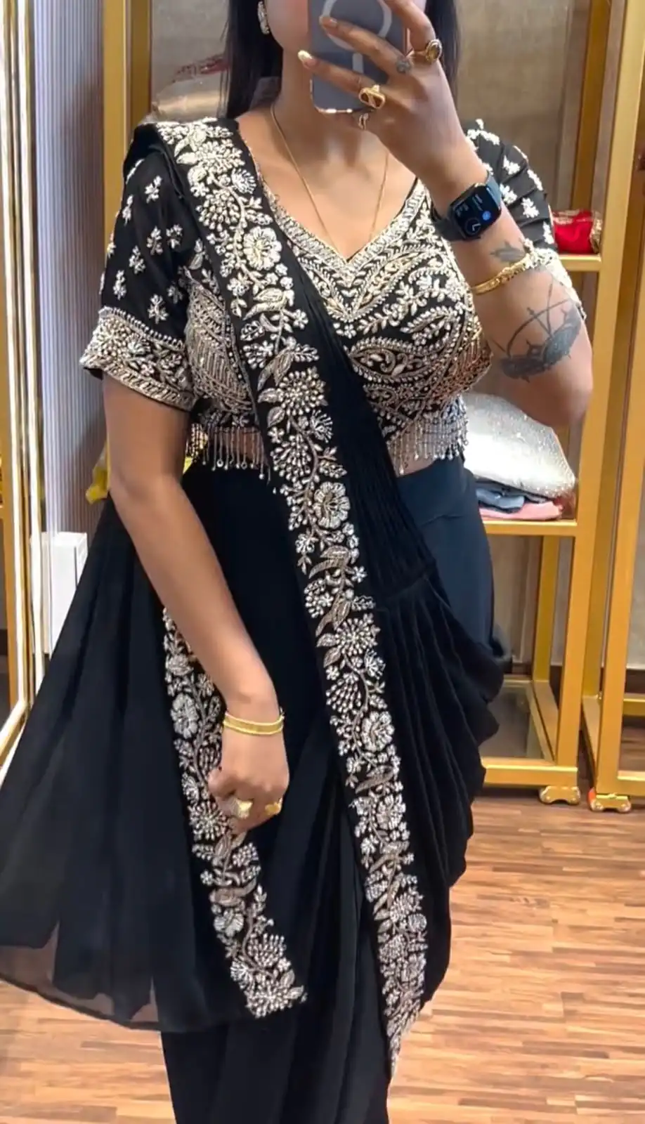 PST 1177 Black Chinon Saree erfect for Wedding, Party, Baisakhi, Bridal Wear, Onam – . Special Price ₹2099. Delivery 4-6 Working Days. Shop now. | Designer Sarees, Modern Digital sarees, Sarees, Bollywood Sarees, Creative Sarees, Embroidered Sarees, Ethnic Saree, Party Wear Sarees