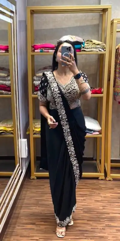 PST 1177 Black Chinon Saree erfect for Wedding, Party, Baisakhi, Bridal Wear, Onam – . Special Price ₹2099. Delivery 4-6 Working Days. Shop now. | Designer Sarees, Modern Digital sarees, Sarees, Bollywood Sarees, Creative Sarees, Embroidered Sarees, Ethnic Saree, Party Wear Sarees