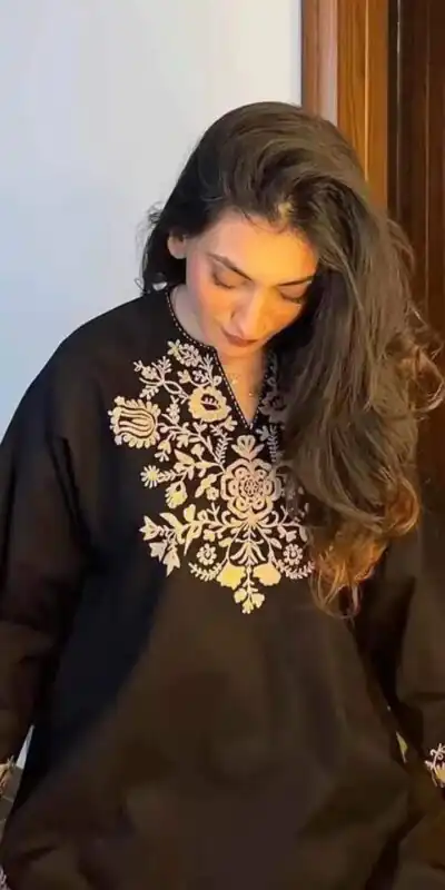 MF 1000 Black Colour Rayon Cotton Kurti with Embroidery Work. Introductory Price ₹1449. Delivery 4-6 Working Days. Shop now. | Kurti, Bollywood Kurti, Creative Kurtis, Designer Kurti, Party Wear Kurti, Selfie Kurti