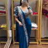 PST 1177 Blue Chinon Saree erfect for Wedding, Party, Baisakhi, Bridal Wear, Onam – . Special Price ₹2099. Delivery 4-6 Working Days. Shop now. | Designer Sarees, Modern Digital sarees, Sarees, Bollywood Sarees, Creative Sarees, Embroidered Sarees, Ethnic Saree, Party Wear Sarees
