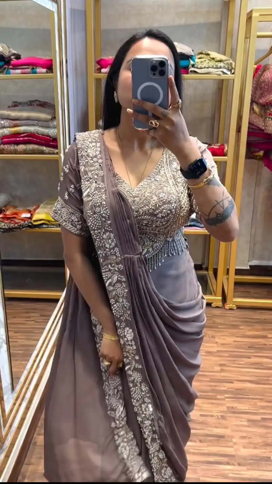 PST 1177 Dusty Rose Chinon Saree erfect for Wedding, Party, Baisakhi, Bridal Wear, Onam – . Special Price ₹2099. Delivery 4-6 Working Days. Shop now. | Designer Sarees, Modern Digital sarees, Sarees, Bollywood Sarees, Creative Sarees, Embroidered Sarees, Ethnic Saree, Party Wear Sarees