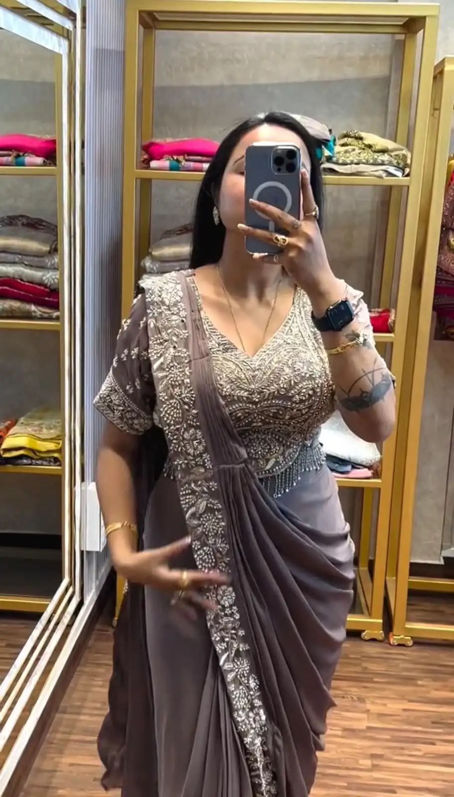 PST 1177 Dusty Rose Chinon Saree erfect for Wedding, Party, Baisakhi, Bridal Wear, Onam – . Special Price ₹2099. Delivery 4-6 Working Days. Shop now. | Designer Sarees, Modern Digital sarees, Sarees, Bollywood Sarees, Creative Sarees, Embroidered Sarees, Ethnic Saree, Party Wear Sarees