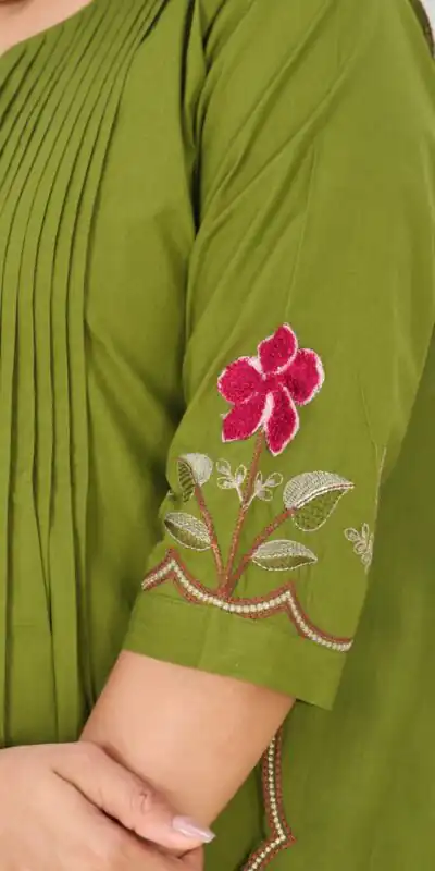 DIVA 159 Green with Embroidery Work & Cut Work Brown Pure Cotton Salwar Suit . Exclusive Offer ₹2499. Delivery 4-6 Working Days. Shop now. | Jump Suits, Salwar suit, Casual Suits, Creative suits, Designer Suits, Palazzo Suits, Party Wear Suits, Patiala Suits, Straight Suits