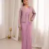 BB 72 Lavender Crap Silk Saree with Sequins Work & Embroidery Work. Festive Deal ₹2399. Delivery 4-6 Working Days. Shop now. | Designer Sarees, Modern Digital sarees, Sarees, Bollywood Sarees, Creative Sarees, Embroidered Sarees, Ethnic Saree, Party Wear Sarees