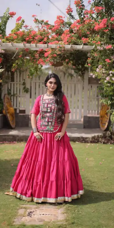 PKA 5078 Pink Kora Cotton Lehenga Choli erfect for Wedding, Party, Haldi, Traditional Day, Makar Sankranti – . Special Price ₹2649. Delivery 4-6 Working | Lehenga, Bollywood Lehenga, Creative Lehenga, Designer Lehenga, Embroidered Lehenga, Party Wear Lehenga