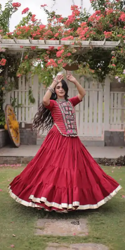 PKA 5078 Red Kora Cotton Lehenga Choli erfect for Wedding, Party, Haldi, Traditional Day, Makar Sankranti – . Special Price ₹2649. Delivery 4-6 Working | Lehenga, Bollywood Lehenga, Creative Lehenga, Designer Lehenga, Embroidered Lehenga, Party Wear Lehenga