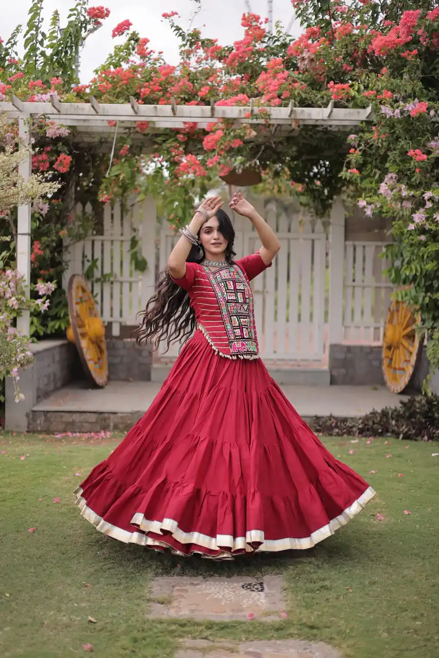 PKA 5078 Red Kora Cotton Lehenga Choli erfect for Wedding, Party, Haldi, Traditional Day, Makar Sankranti – . Special Price ₹2649. Delivery 4-6 Working | Lehenga, Bollywood Lehenga, Creative Lehenga, Designer Lehenga, Embroidered Lehenga, Party Wear Lehenga