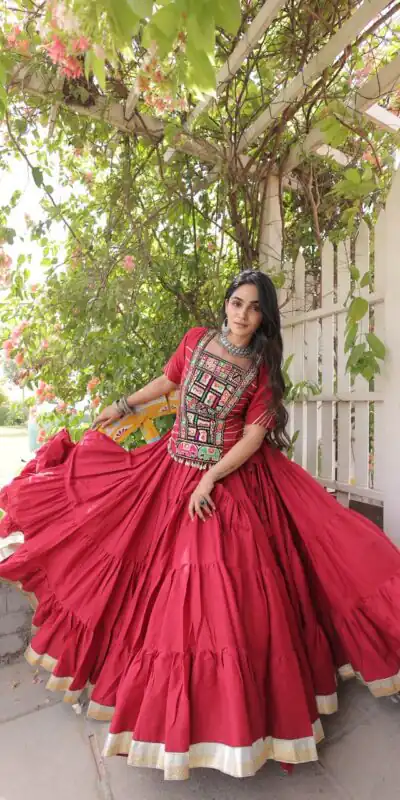 PKA 5078 Red Kora Cotton Lehenga Choli erfect for Wedding, Party, Haldi, Traditional Day, Makar Sankranti – . Special Price ₹2649. Delivery 4-6 Working | Lehenga, Bollywood Lehenga, Creative Lehenga, Designer Lehenga, Embroidered Lehenga, Party Wear Lehenga