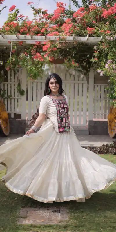 PKA 5078 White Kora Cotton Lehenga Choli erfect for Wedding, Party, Haldi, Traditional Day, Makar Sankranti – . Special Price ₹2649. Delivery 4-6 Working | Lehenga, Bollywood Lehenga, Creative Lehenga, Designer Lehenga, Embroidered Lehenga, Party Wear Lehenga