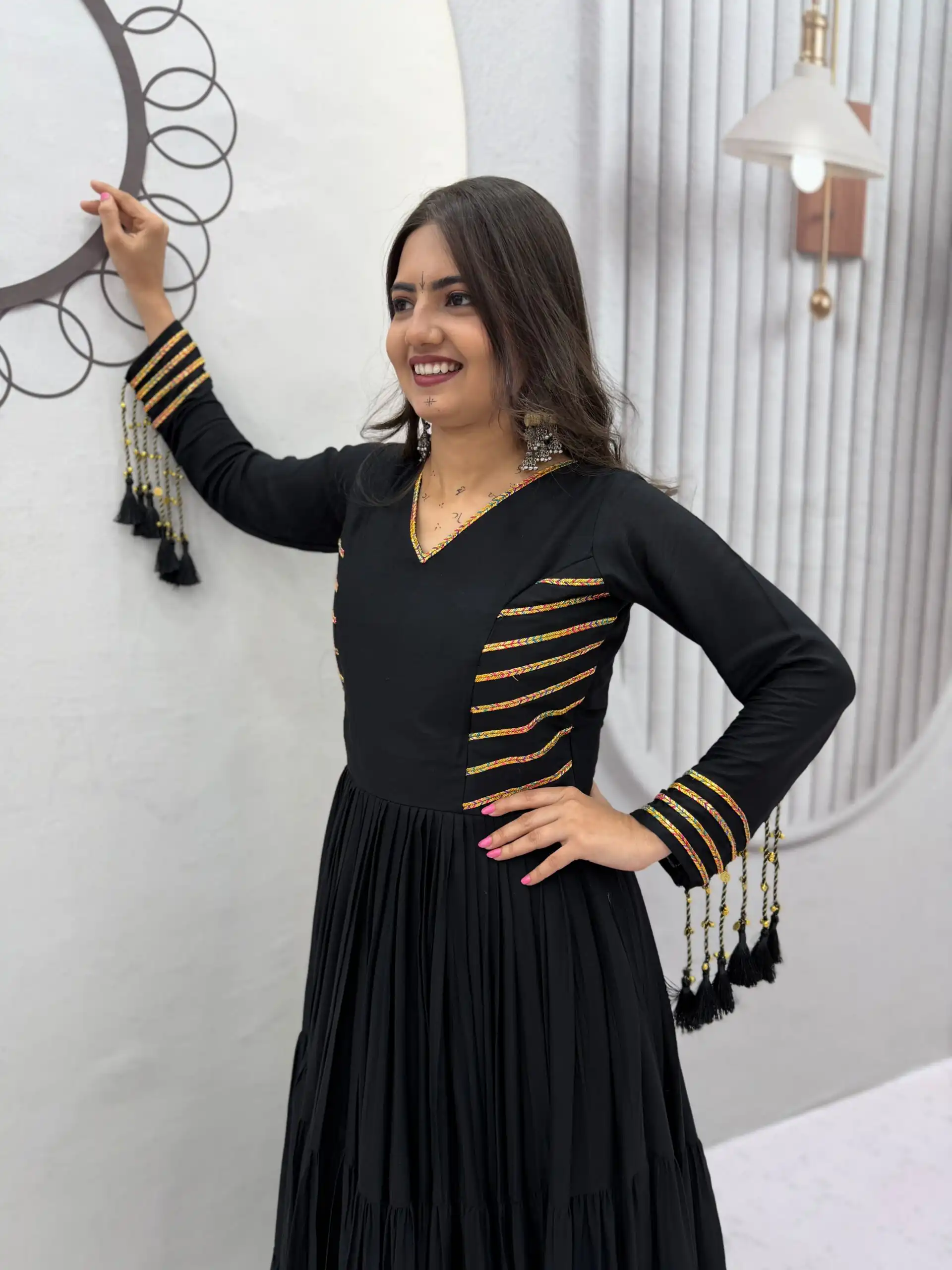 PC 590 Black in Color Pure Cotton ace Work Gown . Wedding, Party, Festive, Events Get it for ₹2449. Delivery 4-6 Working Days. Best Online Shop now. | Gowns, Bollywood Gowns, Creative Gowns, Designer Gowns, Embroidered Gowns, Party Wear Gowns